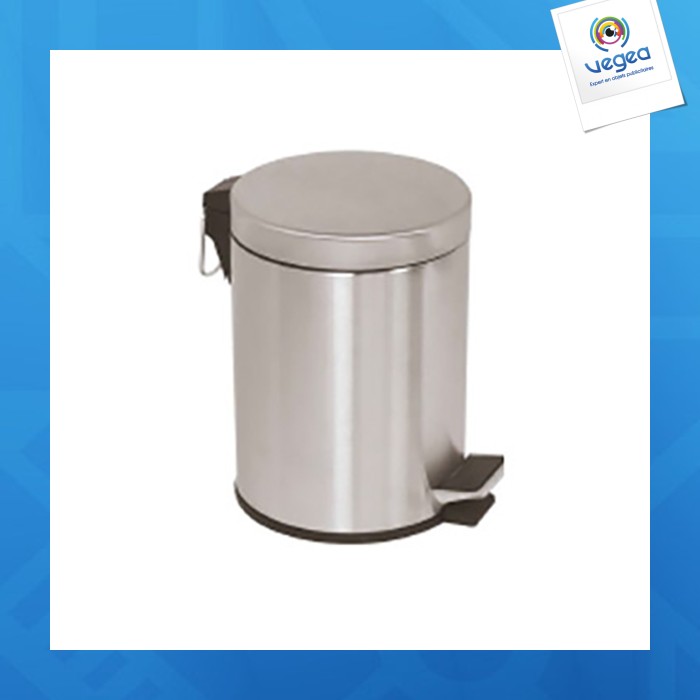 Verchromter treteimer 5 l + inneneimer