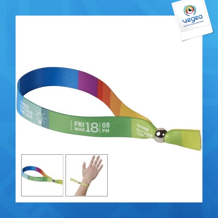 Vierfarbiges band mit verstellring