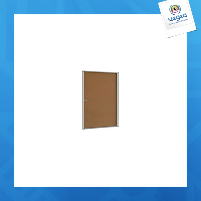 Vitrine int. extraflach visual-displays kork 4 x a4