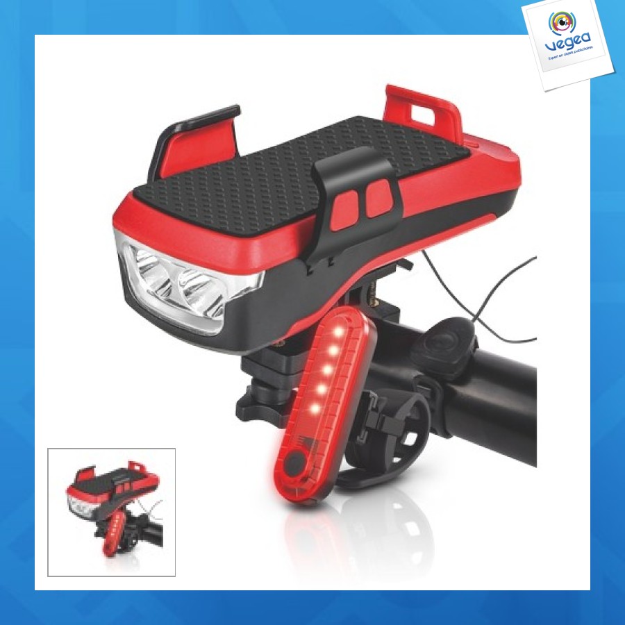 Vordere lampe 2 hochleistungs-leds hintere lampe 5 leds 4 modi