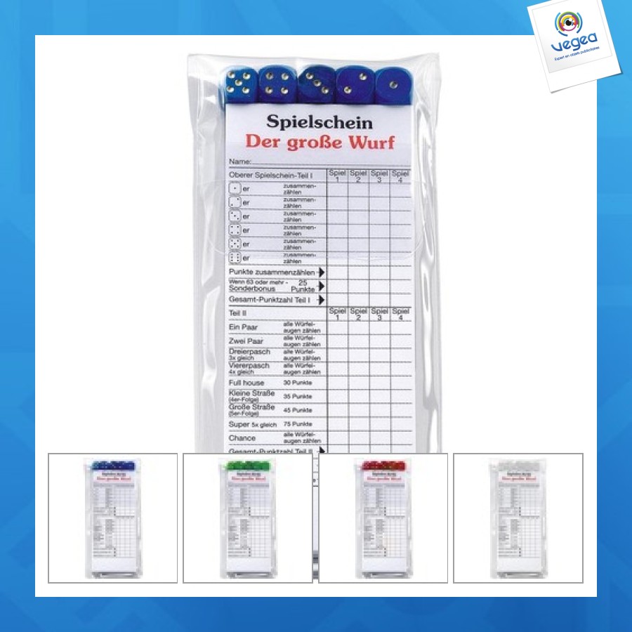 Würfelspiel der große wurf in seinem etui