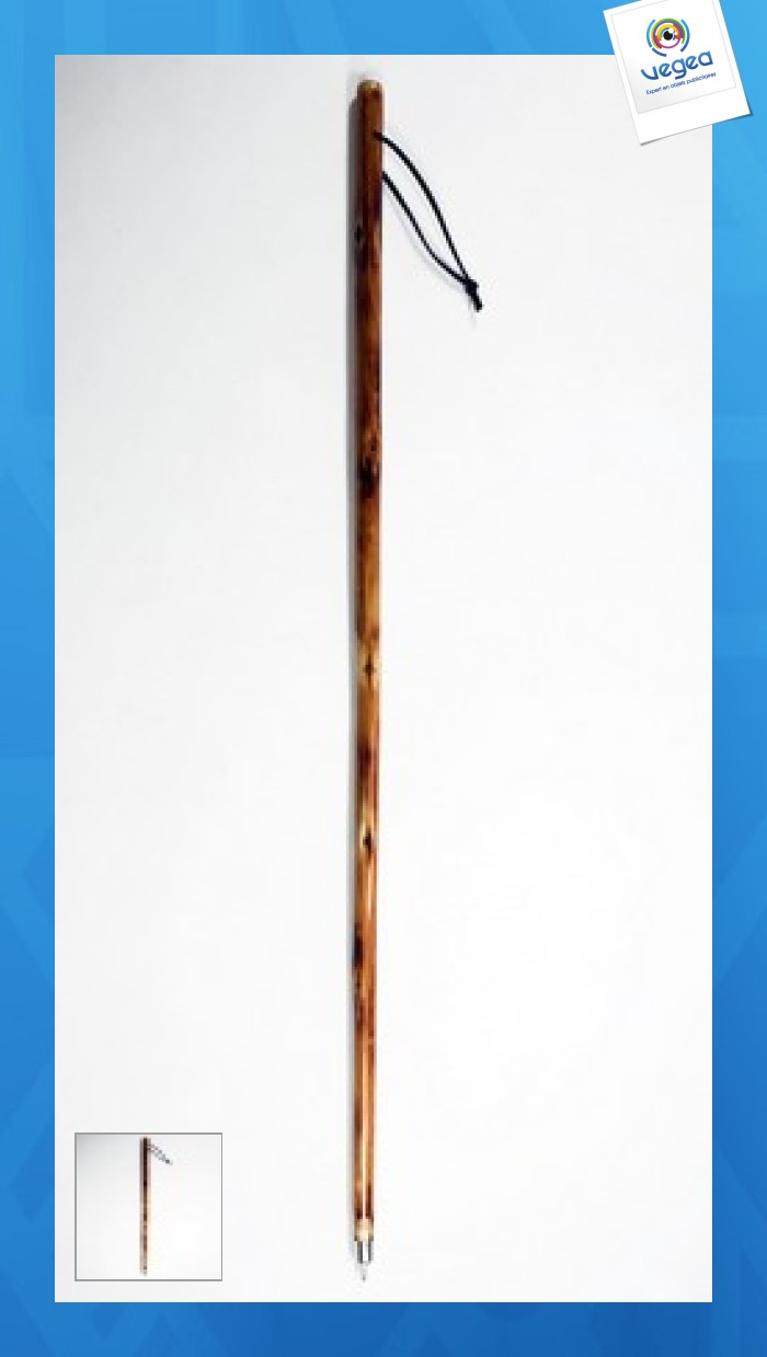 Wanderstock holz tanne 110 cm ø 2,5 cm