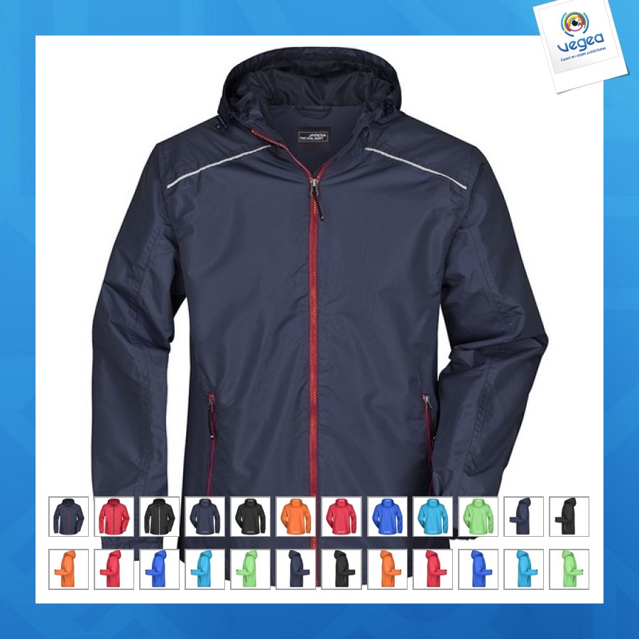 Wasserdicht gefütterter windbreaker