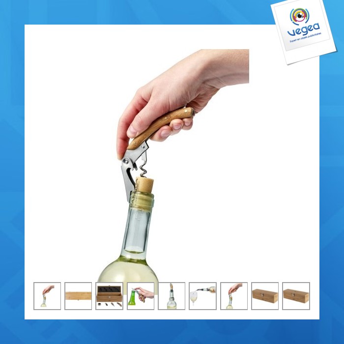 Weinset aus bambus