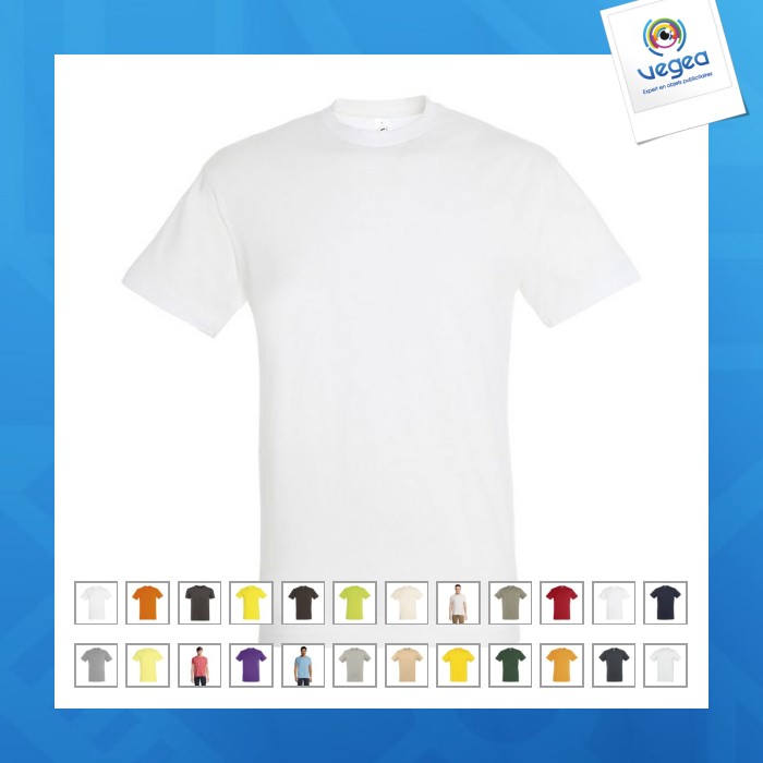 Weißes t-shirt 150g regent
