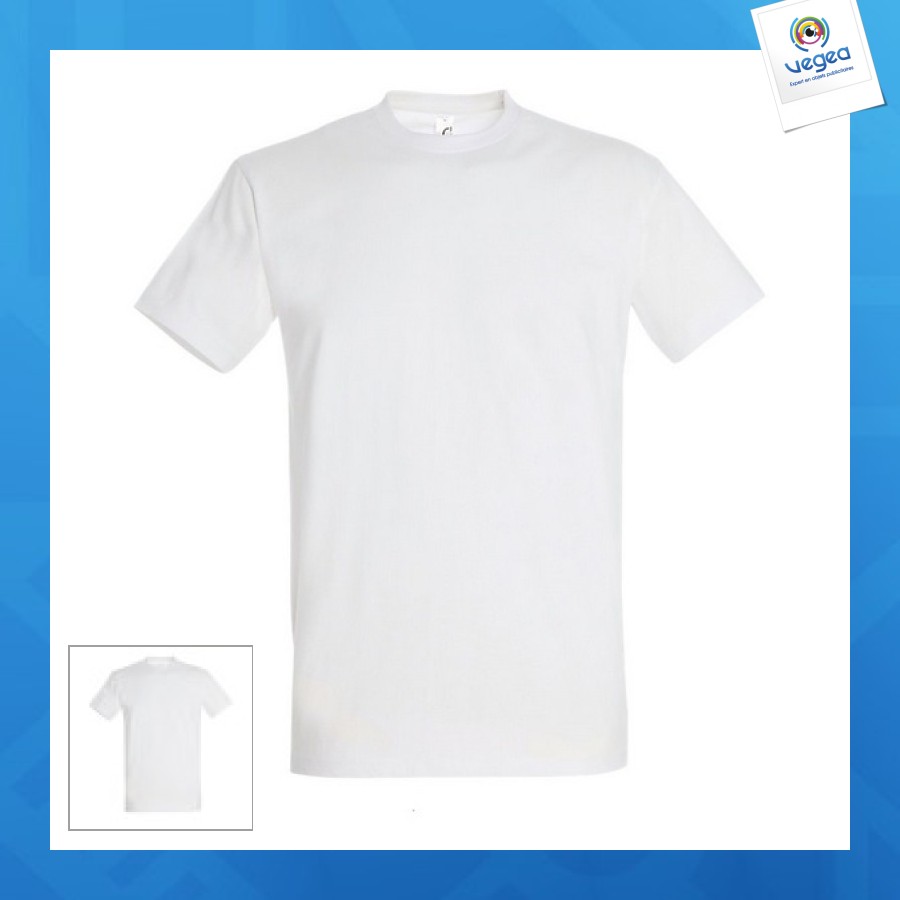 Weißes t-shirt 190g express 48h