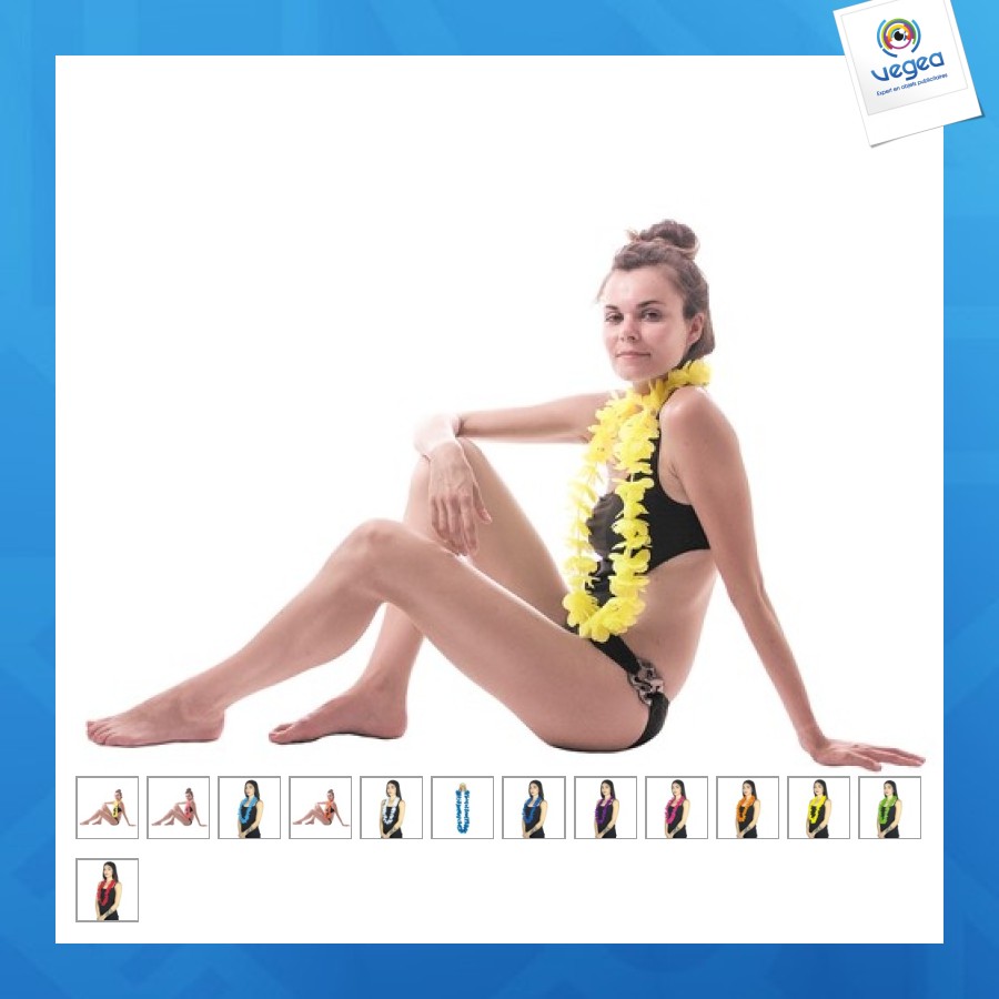 Weisse hawaiikette