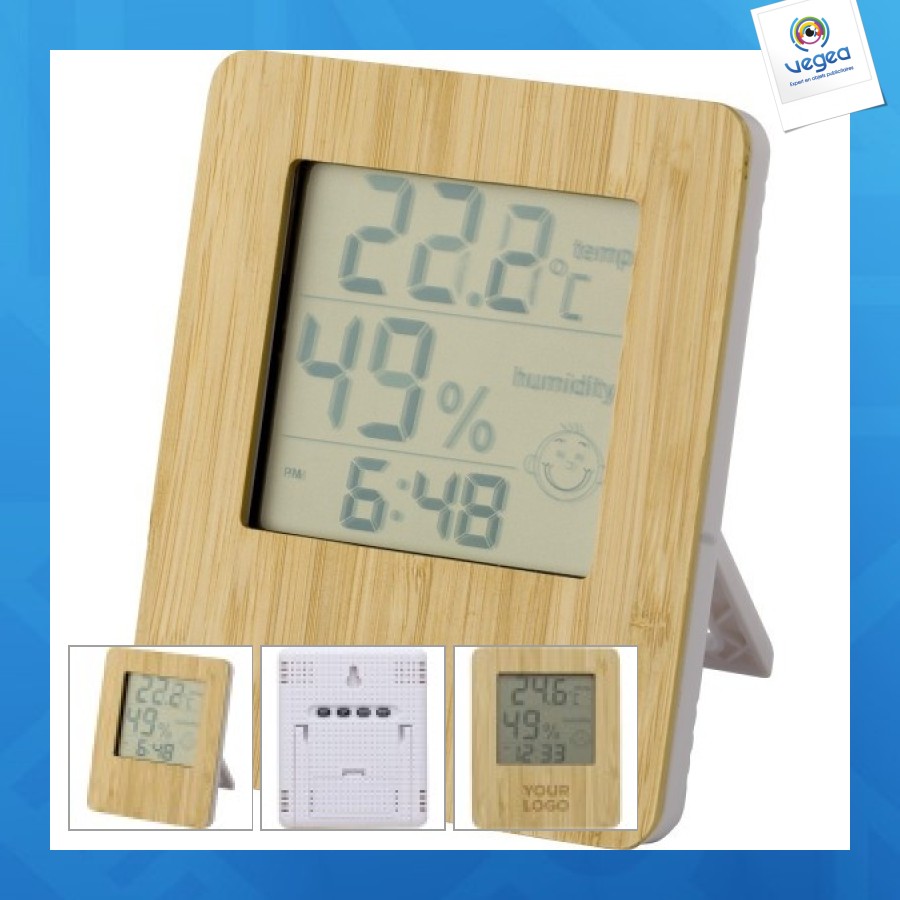 Wetterstation aus bambus und abs