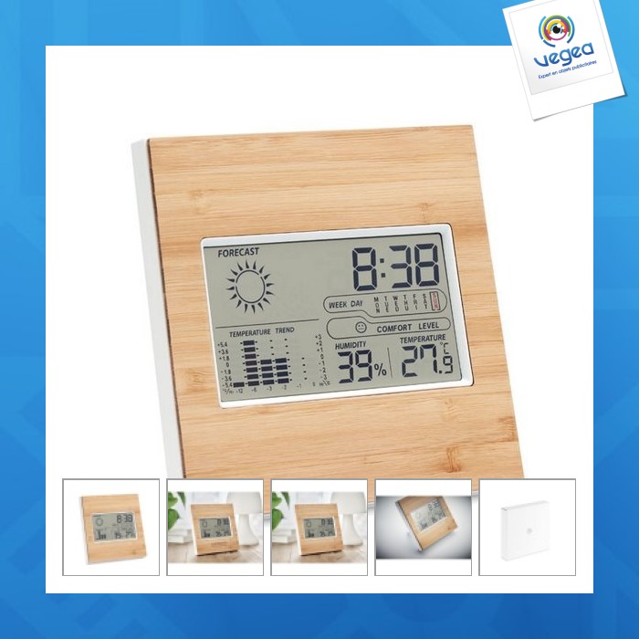 Wetterstation in bambusoptik