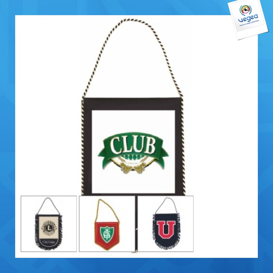 Wimpel sublimiert mit fransen