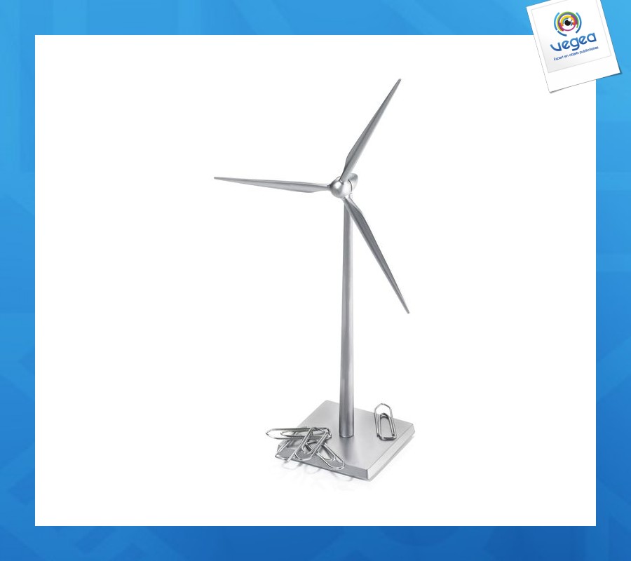 Windbetriebener büroklammerspender