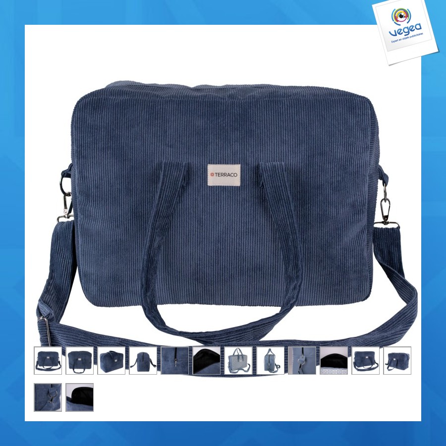 Wochenendtasche aus cord oder baumwolle