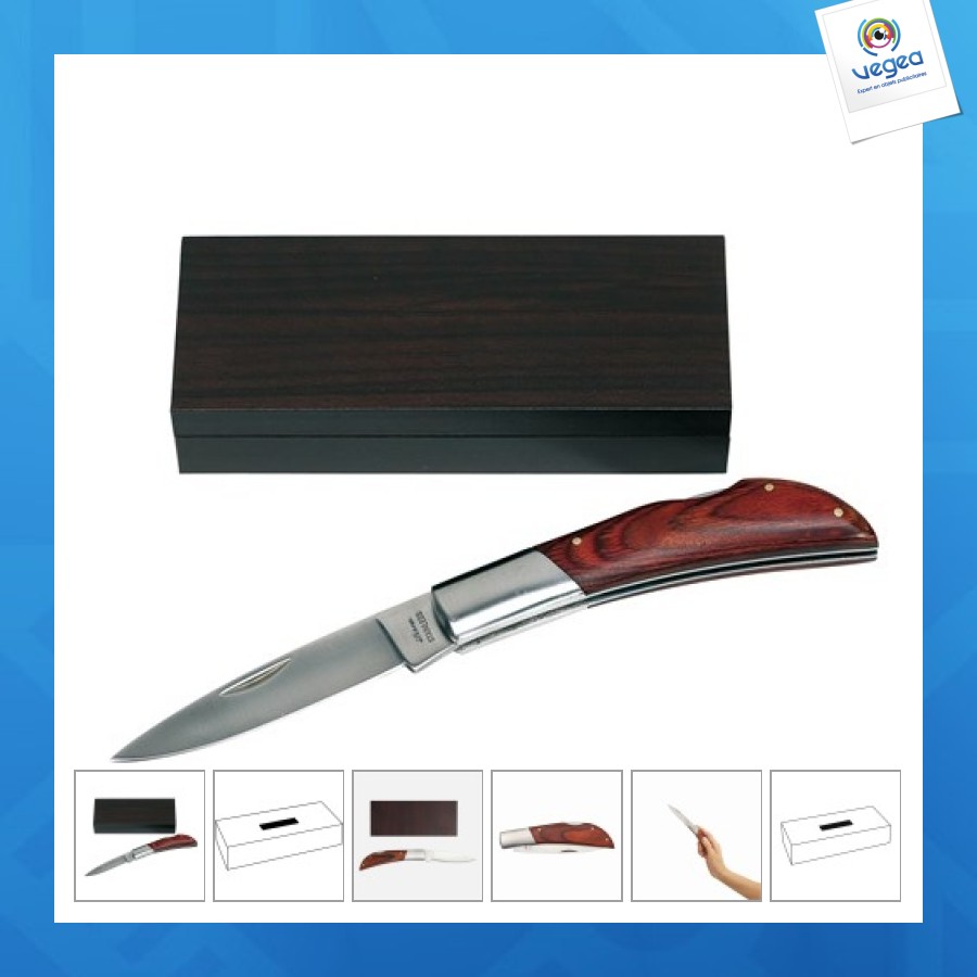 Zusammenklappbares holz-taschenmesser