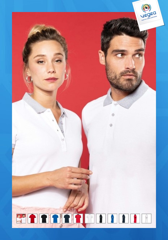 Zweifarbiges polo 180g kariban polo shirt